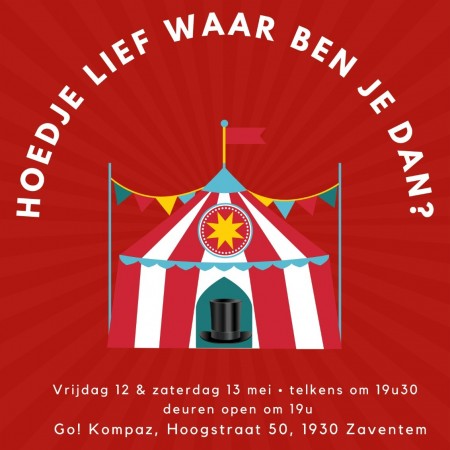 Affiche Hoedje lief waar ben je dan - Toneelvereniging Plankenkoorts 